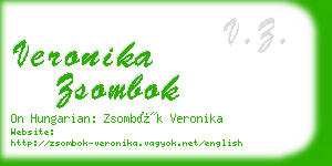 veronika zsombok business card